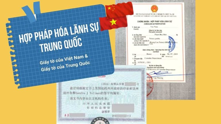 Thủ tục và dịch vụ hợp pháp hóa lãnh sự Trung Quốc
